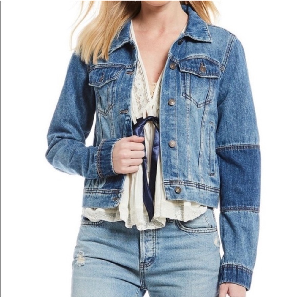 Free People Blue Denim Jacket